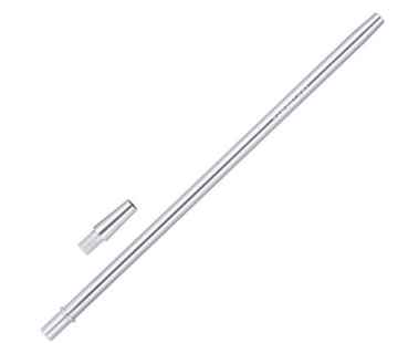 Goldhofer Hookah Alu Mundstück + Schlauchendstück 37 cm chrome