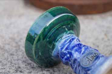 Glina Harmony Bowl Pinecone Blue Emerald Green RAR