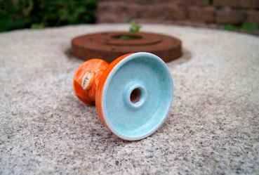 Glina Harmony Bowl Pinecone Orange Turquoise