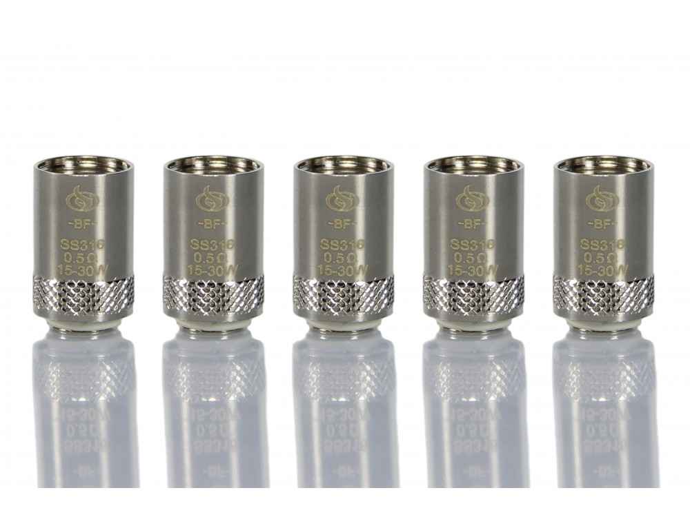 5 x Joyetech Coil BF ss316 0,5 Ohm 15-30 Watt