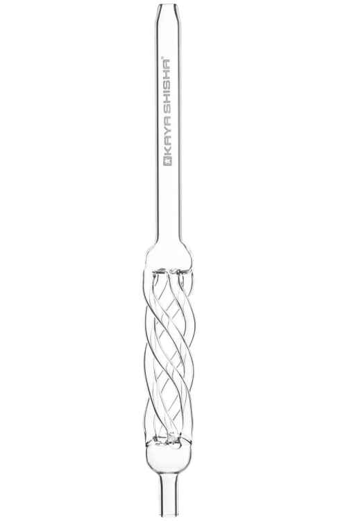 Kaya Curly Glasmundstück transparent