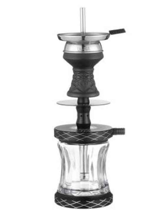 Luna Vacanza black Travel Shisha mit Tasche