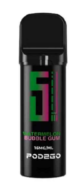 Watermelon Bubble Gum 16 mg/ml 2 ml Pods Pod 2 Go by 5 Elements
