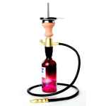 Shisha Lava Portable für Unterwegs gold inklusive Tasche