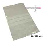 10x Druckverschlussbeutel 100 x 150 mm mit Beschriftungsfeld