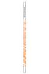 Kaya Glasmundstück slight line XL glow Coil orange