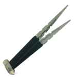 Kaya Edelstahlzange mit Silikongriff und Hammer Spiky 22 cm schwarz