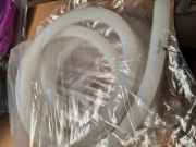 Steamster Soft Touch Silikonschlauch white glow blue